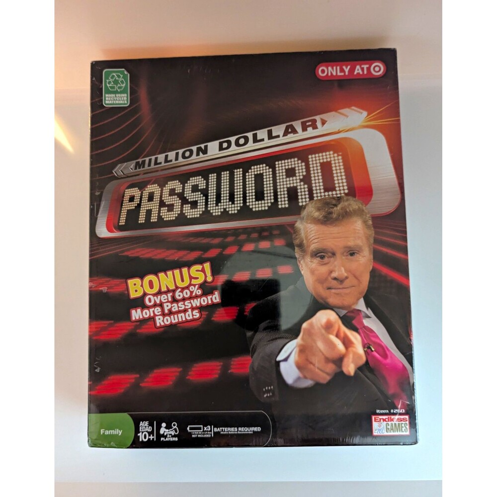 Endless Games Million Dollar Password Word Game Show, Electronic, 3+ Players 10+